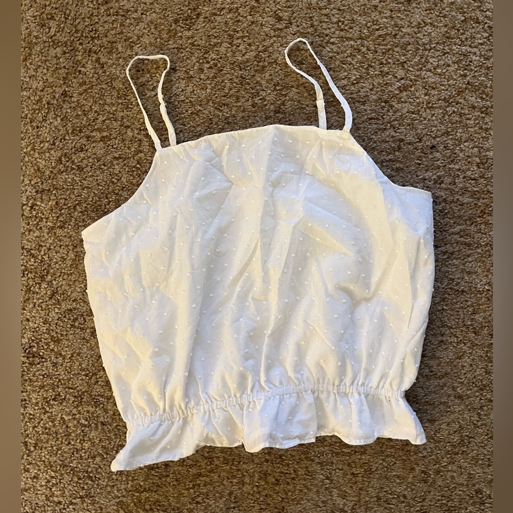 White Tank Blouse Size XS